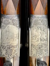 FABBRI TRUE PAIR GAME GUNS - CLAUDIO TOMASONI ENGRAVED - CASED - BEAUTIFUL GUNS - 3 of 13