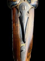 JOSEPH LANG & SON KEYLOCK SIDELOCK EJECTOR GAME GUN - GOLD INLAYS - CASED 12GA - ABERCROMBIE & FITCH - 12 of 18