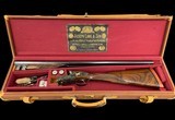 JOSEPH LANG & SON KEYLOCK SIDELOCK EJECTOR GAME GUN - GOLD INLAYS - CASED 12GA - ABERCROMBIE & FITCH - 2 of 18