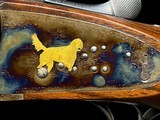 JOSEPH LANG & SON KEYLOCK SIDELOCK EJECTOR GAME GUN - GOLD INLAYS - CASED 12GA - ABERCROMBIE & FITCH - 7 of 18