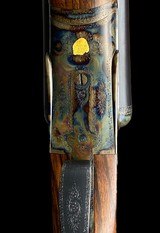 JOSEPH LANG & SON KEYLOCK SIDELOCK EJECTOR GAME GUN - GOLD INLAYS - CASED 12GA - ABERCROMBIE & FITCH - 16 of 18