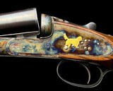 JOSEPH LANG & SON KEYLOCK SIDELOCK EJECTOR GAME GUN - GOLD INLAYS - CASED 12GA - ABERCROMBIE & FITCH - 3 of 18