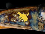 JOSEPH LANG & SON KEYLOCK SIDELOCK EJECTOR GAME GUN - GOLD INLAYS - CASED 12GA - ABERCROMBIE & FITCH - 5 of 18