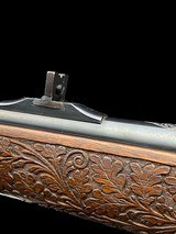 SUPERB MAUSER 4000 DELUXE ENGRAVED 222 BOLT RIFLE - GOLD GAME ENGRAVED - DETACHABLE RINGS - 12 of 16