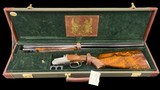 FANTASTIC TOMASONI GAME SCENE ENGRAVED PERUGINI AND VISINI 20 GAUGE GAME GUN WITH CASE - 1 of 19
