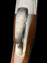 FANTASTIC TOMASONI GAME SCENE ENGRAVED PERUGINI AND VISINI 20 GAUGE GAME GUN WITH CASE - 3 of 19