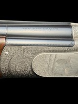 FANTASTIC TOMASONI GAME SCENE ENGRAVED PERUGINI AND VISINI 20 GAUGE GAME GUN WITH CASE - 6 of 19