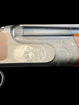FANTASTIC TOMASONI GAME SCENE ENGRAVED PERUGINI AND VISINI 20 GAUGE GAME GUN WITH CASE - 8 of 19