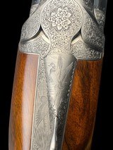 FANTASTIC TOMASONI GAME SCENE ENGRAVED PERUGINI AND VISINI 20 GAUGE GAME GUN WITH CASE - 7 of 19