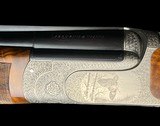 FANTASTIC TOMASONI GAME SCENE ENGRAVED PERUGINI AND VISINI 20 GAUGE GAME GUN WITH CASE - 5 of 19
