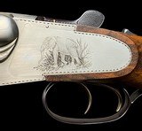 HEYM 88B
- DELUXE
ENGRAVED ELEPHANT / CAPE BUFFALO SIDEPLATE SAFARI DOUBLE RIFLE
-- 375 H&H
- AS NEW - 6 of 19