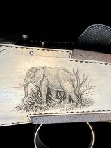HEYM 88B
- DELUXE
ENGRAVED ELEPHANT / CAPE BUFFALO SIDEPLATE SAFARI DOUBLE RIFLE
-- 375 H&H
- AS NEW - 2 of 19