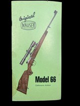 FANTASTIC MAUSER MODELL 66S DIPLOMAT LUX MODEL STUTZEN RIFLE - 30-06 - ZEISS SCOPE - RARE GUN - 6 of 17