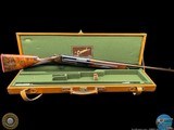 UNBELIEVEABLE CUSTOM COSMI 20 GA 2 BBL SET IN MAKERS CASE - GOLD WOODCOCK - 1984 - GOLD INLAY -