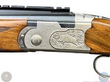 BERETTA 689 SILVER SABLE II - 9.3X74R - DOUBLE TRIGGER -GAME SCENE ENGRAVED - WEAVER BASE - 10 of 20