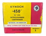 KYNOCH AMMO
--
450
-- 400GR METAL COVERED SOFT NOSE BULLET