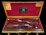 SPECTACULAR - PAIR - HOLLAND & HOLLAND - ROYAL EJECTOR SELF OPENER - 16GA - FACTORY SINGLE TRIGGER - 1923 - CASED - INDIAN ROYALTY