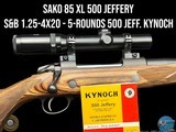 SAKO 85 XL 500 JEFFERY BOLT RIFLE - SCHMIDT & BENDER 1.25-4X20 - 5-ROUNDS KYNOCH 500 JEFFERY - 1 of 20