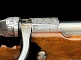 BROWNING FN HIGH POWER OLYMPIAN GRADE 375 H&H SIGNED - EUROPEAN GAME SCENE D MATAGNE SIGNED ENGRAVING - LONG EXTRACTOR MAUSER - 13 of 20