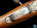 BROWNING FN HIGH POWER OLYMPIAN GRADE 375 H&H SIGNED - EUROPEAN GAME SCENE D MATAGNE SIGNED ENGRAVING - LONG EXTRACTOR MAUSER - 16 of 20