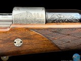 BROWNING B7S MK II EUROPEAN DELUXE GRADE - 270 WIN - A. BRIGANTE SIGNED FULL COVERAGE GAME SCENE/SCROLL ENGRAVING -BELGIUM - 17 of 20