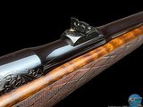 BROWNING B7S MK II EUROPEAN DELUXE GRADE - 270 WIN - A. BRIGANTE SIGNED FULL COVERAGE GAME SCENE/SCROLL ENGRAVING -BELGIUM - 9 of 20