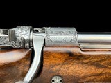 BROWNING B7S MK II EUROPEAN DELUXE GRADE - 270 WIN - A. BRIGANTE SIGNED FULL COVERAGE GAME SCENE/SCROLL ENGRAVING -BELGIUM - 16 of 20