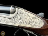 NEW IN BOX MERKEL 160A-EY LUX 500 NE SIDELOCK DOUBLE RIFLE HAND DETACHABLE SIDELOCKS GAME SCENE ENGRAVED - 20 of 20