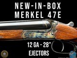 NIB MERKEL 47E 12 GAUGE SXS 28