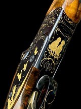 STUNNING EXHIBITION GRADE BERETTA
--
S04 -- FUNERAL / GOLD GAME SCENE - VOLPI ENGRAVED - 30