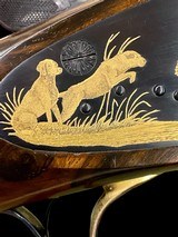 STUNNING EXHIBITION GRADE BERETTA
--
S04 -- FUNERAL / GOLD GAME SCENE - VOLPI ENGRAVED - 30