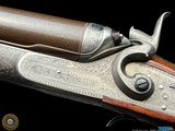 W.W. GREENER 12 GA BEST QUALITY HAMMER GUN - 1868 ANTIQUE - DELUXE ENGRAVED - MAKERS CASE - 1 of 20