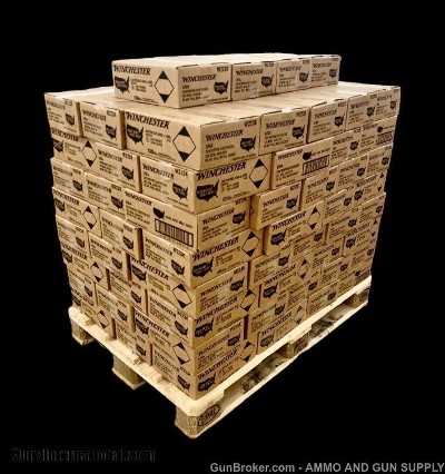 WINCHESTER 223 REM - FMJ 55 GR - 100,000 ROUNDS - 100 CASES - 1 PALLET - 223 REM AVAILABLE
