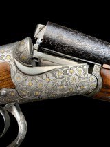 UNIQUE & RARE
-
PERUGINI & VISINI
-
TRIPLE BARREL
EXHIBITION -
28GA
-
TOMASONI FLORAL & GOLD ENGRAVED
- ULTIMATE QUAIL OR DOVE GUN - 6 of 19