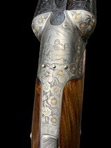 UNIQUE & RARE
-
PERUGINI & VISINI
-
TRIPLE BARREL
EXHIBITION -
28GA
-
TOMASONI FLORAL & GOLD ENGRAVED
- ULTIMATE QUAIL OR DOVE GUN - 7 of 19