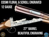 BEAUTIFUL COSMI 12 GA SEMI-AUTOMATICO - SCROLL & FLORAL ENGRAVED - 1974 - 1 of 20