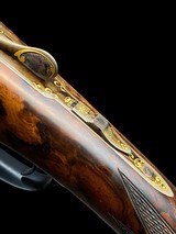 HAUPTMANN --
MODEL DELUXE --
TRIPLE BARREL
--
SxSxS
--
410 SHOTGUN
-
EXQUISITIE GOLD ENGRAVED - 11 of 18