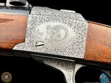 CUSTOM RUGER NO. 1 --
7MM REM MAG -- GAME SCENE ENGRAVED - SWAROVSKI SCOPE - 20 of 20