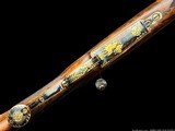 EXHIBITION HAUPTMANN DELUXE BOLT RIFLE - MONGOLIAN WARRIOR - 8X68S - GOLD INLAY - 8 of 20