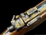 EXHIBITION HAUPTMANN DELUXE BOLT RIFLE - MONGOLIAN WARRIOR - 8X68S - GOLD INLAY - 18 of 20