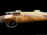 EXHIBITION HAUPTMANN DELUXE BOLT RIFLE - MONGOLIAN WARRIOR - 8X68S - GOLD INLAY - 7 of 20