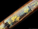 EXHIBITION HAUPTMANN DELUXE BOLT RIFLE - MONGOLIAN WARRIOR - 8X68S - GOLD INLAY - 1 of 20