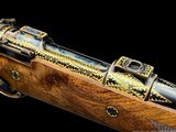 EXHIBITION HAUPTMANN DELUXE BOLT RIFLE - MONGOLIAN WARRIOR - 8X68S - GOLD INLAY - 17 of 20
