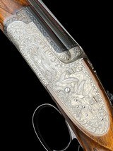 STUNNING--PERAZZI / FABBRI-EXTRA LUSSO--A. GALEAZZI DEEP RELIEF ENGRAVED-SIDELOCK O/U - 3 of 17