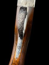 STUNNING--PERAZZI / FABBRI-EXTRA LUSSO--A. GALEAZZI DEEP RELIEF ENGRAVED-SIDELOCK O/U - 7 of 17