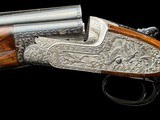 STUNNING--PERAZZI / FABBRI-EXTRA LUSSO--A. GALEAZZI DEEP RELIEF ENGRAVED-SIDELOCK O/U - 2 of 17