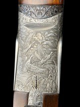 STUNNING--PERAZZI / FABBRI-EXTRA LUSSO--A. GALEAZZI DEEP RELIEF ENGRAVED-SIDELOCK O/U - 6 of 17