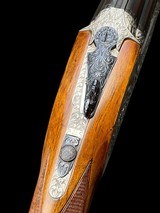STUNNING--PERAZZI / FABBRI-EXTRA LUSSO--A. GALEAZZI DEEP RELIEF ENGRAVED-SIDELOCK O/U - 10 of 17
