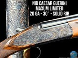 NEW UNFIRED! -- SPECIAL PRICE -- CAESER GUERINI -- MAXUM - LIMITED EDITION -- 20GA -- CASE-COLOURED ACTION - DELUXE WOOD - CASED W/ ACCESSORIES - 1 of 20