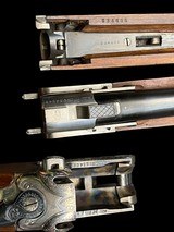 AYA -CORAL DELUXE- GAME SCENE ENGRAVED -O/U 12GA GAME GUN - SUPER STRONG MERKEL STYLE ACTION -THREE PIECE FOREND- BEAUTIFUL - 15 of 16